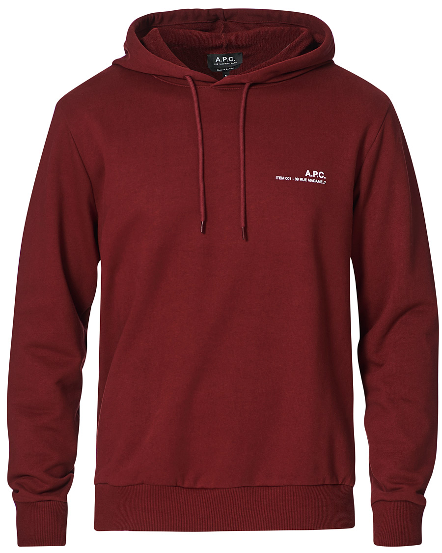 Herren | Pullover | A.P.C. | Item Hoodie Burgundy