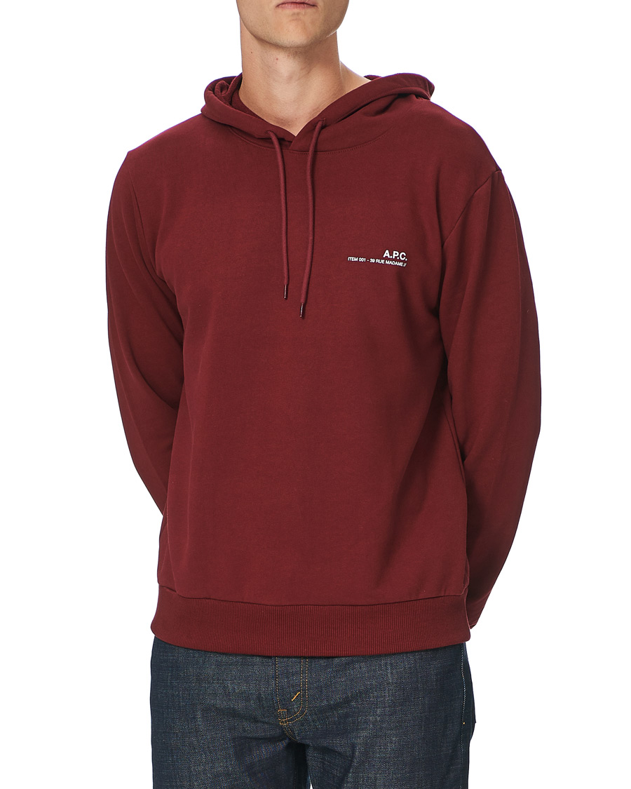 Herren | Pullover | A.P.C. | Item Hoodie Burgundy