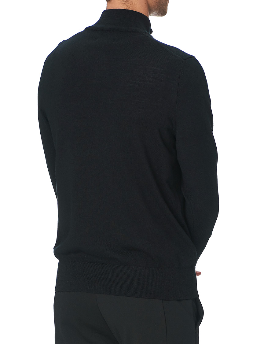 Herren | Pullover | Calvin Klein | Superior Wool Half Zip Sweater Black