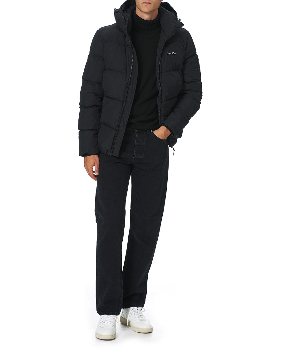 Herren | Jacken | Calvin Klein | Crinkle Nylon Puffer Jacket Black