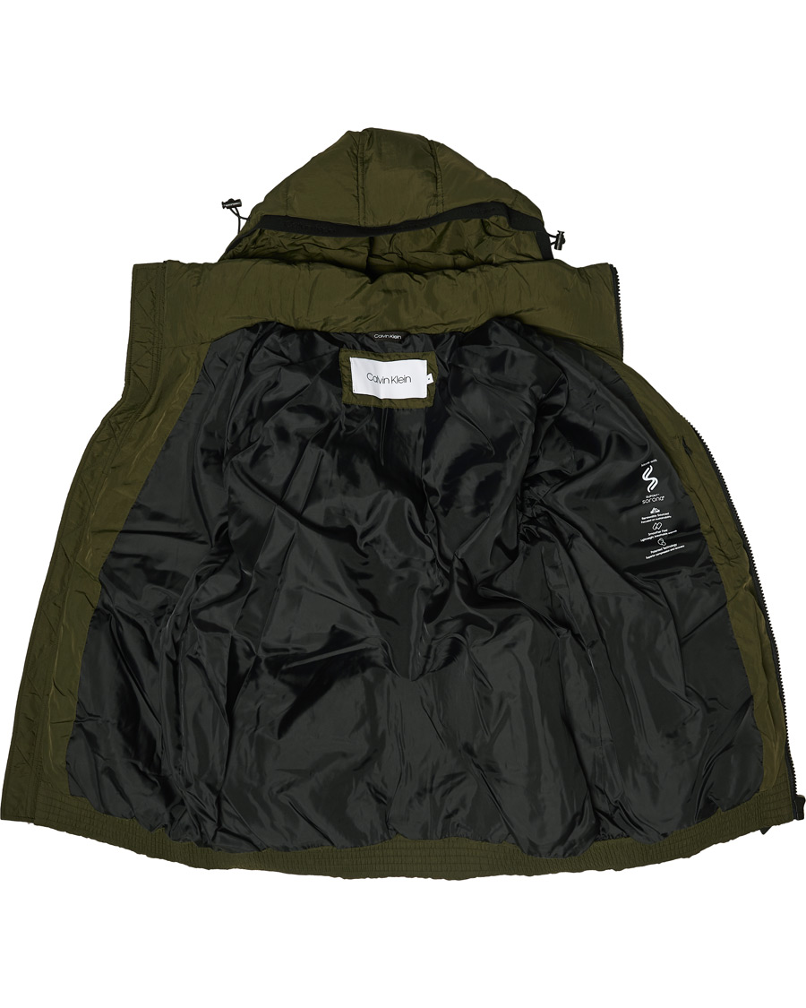 Herren | Jacken | Calvin Klein | Crinkle Nylon Puffer Jacket Dark Olive