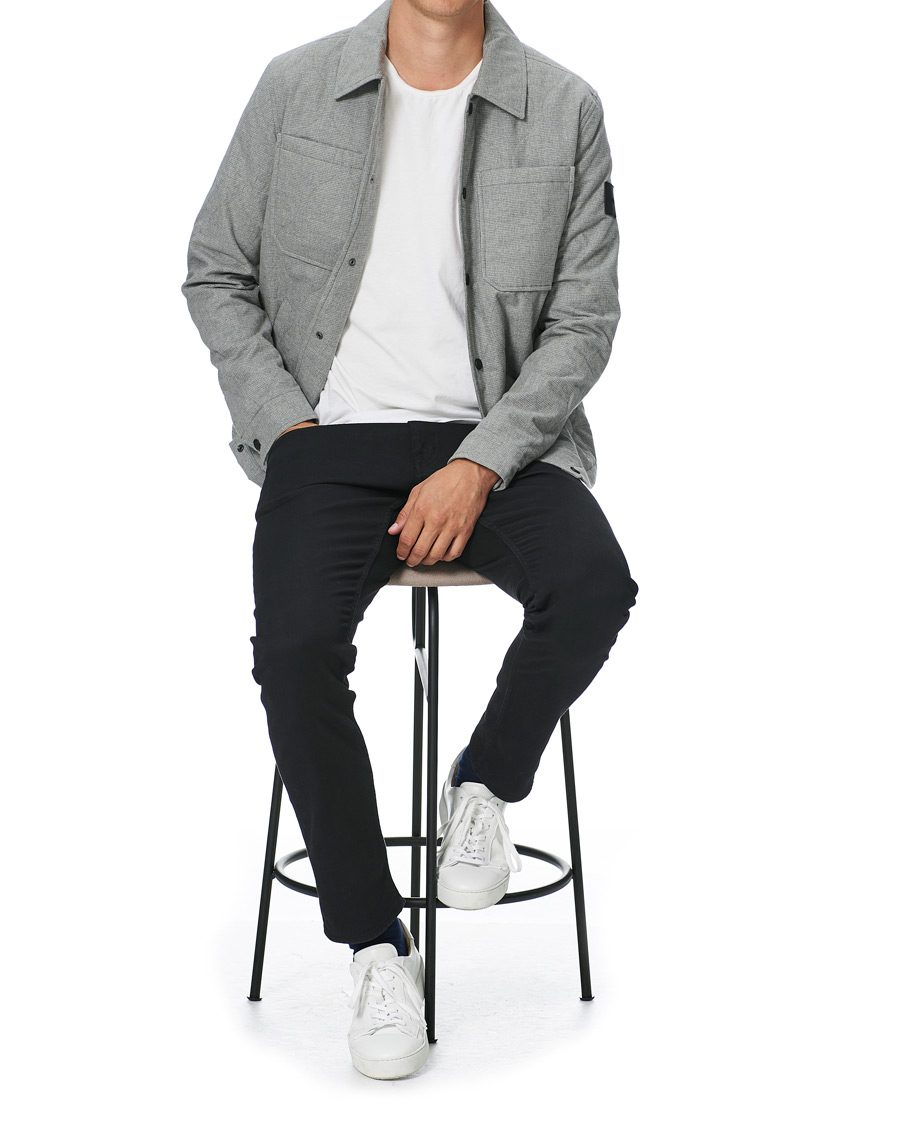 Herren | Jacken | Calvin Klein | Two Tone Light Padded Shirt Jacket Grey Heather