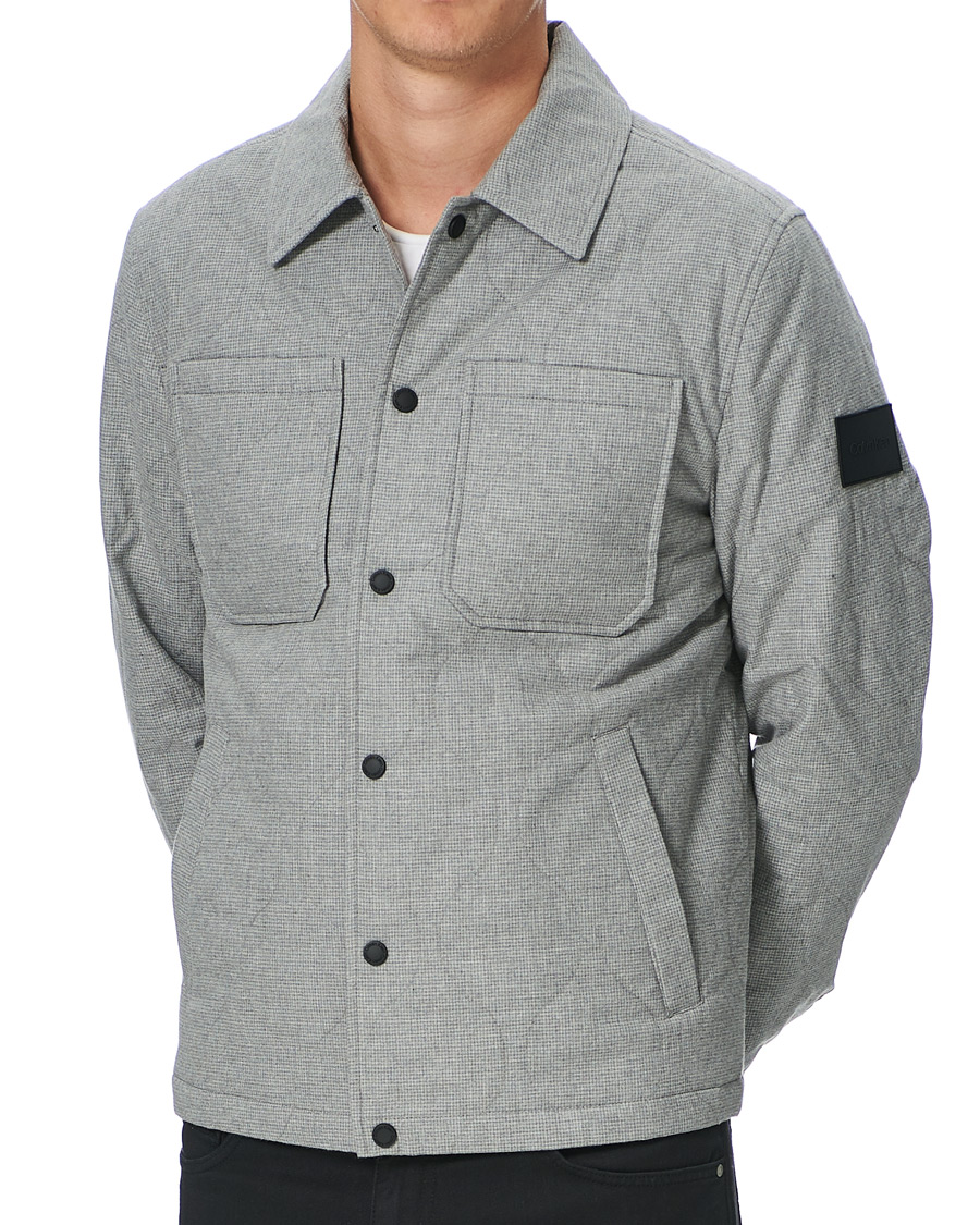 Herren | Jacken | Calvin Klein | Two Tone Light Padded Shirt Jacket Grey Heather