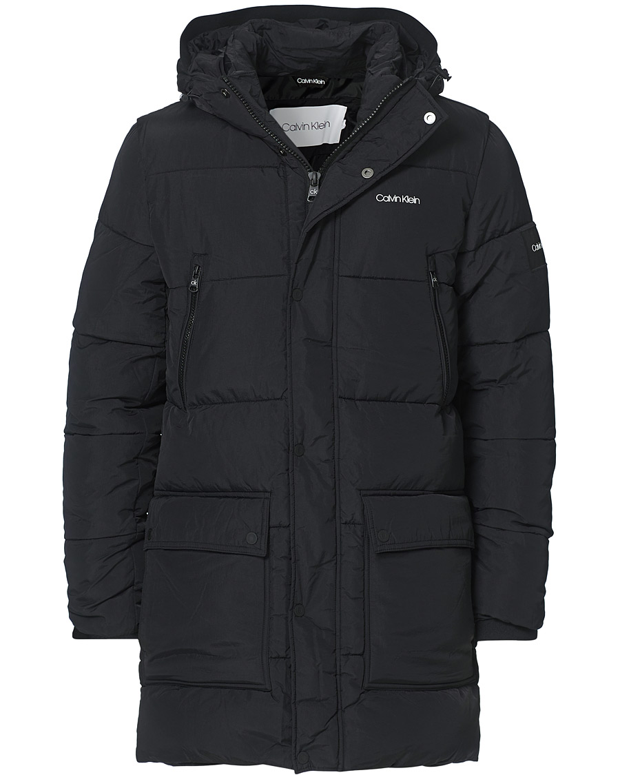 Herren | Jacken | Calvin Klein | Crinkle Nylon Puffer Parka Black
