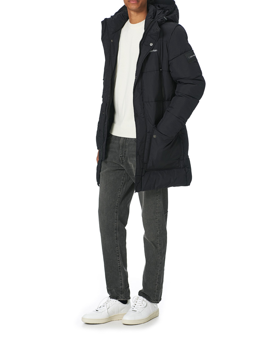 Herren | Jacken | Calvin Klein | Crinkle Nylon Puffer Parka Black