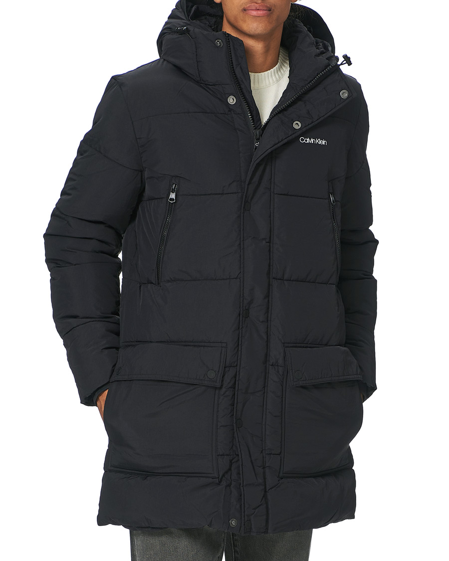 Herren | Jacken | Calvin Klein | Crinkle Nylon Puffer Parka Black