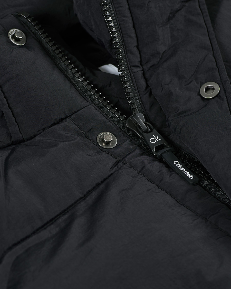Herren | Jacken | Calvin Klein | Crinkle Nylon Puffer Parka Black