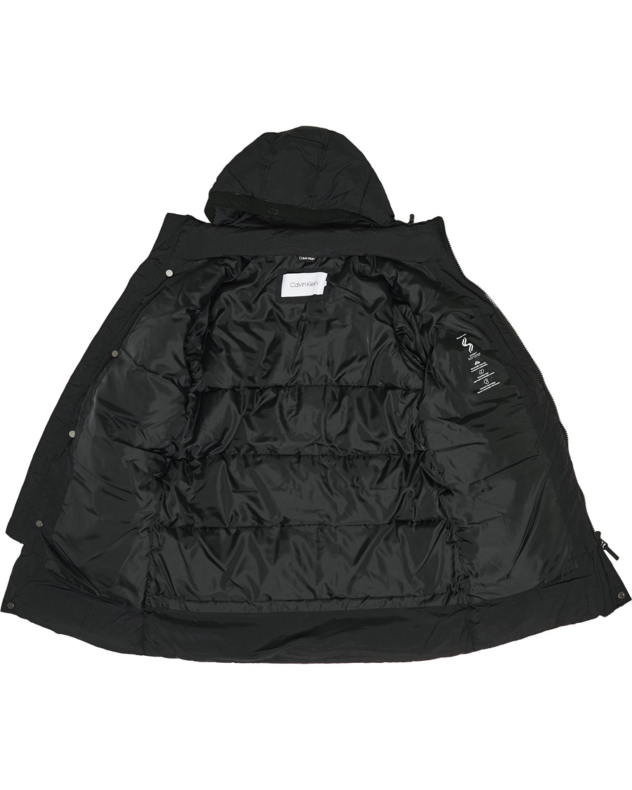 Herren | Jacken | Calvin Klein | Crinkle Nylon Puffer Parka Black