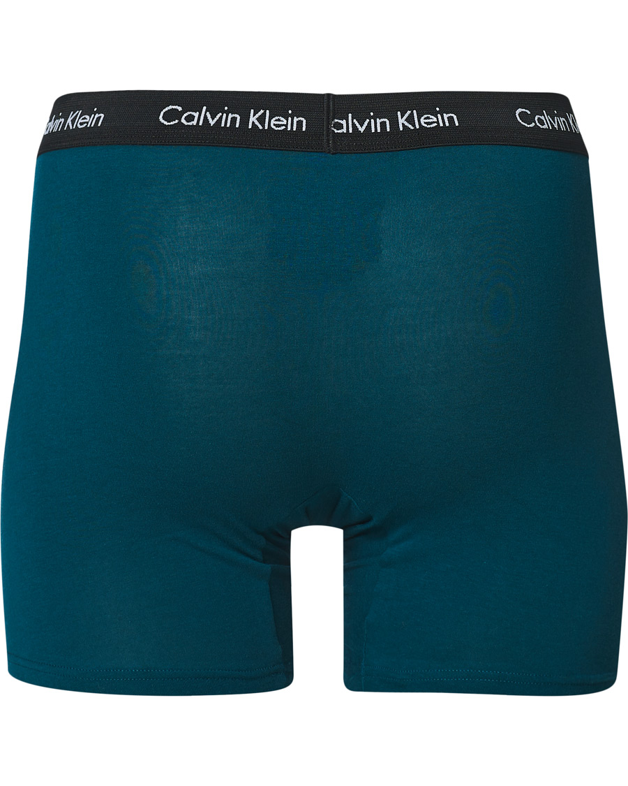Herren | Unterwäsche | Calvin Klein | Cotton Stretch 3-Pack Boxer Breif Green/Navy/Red