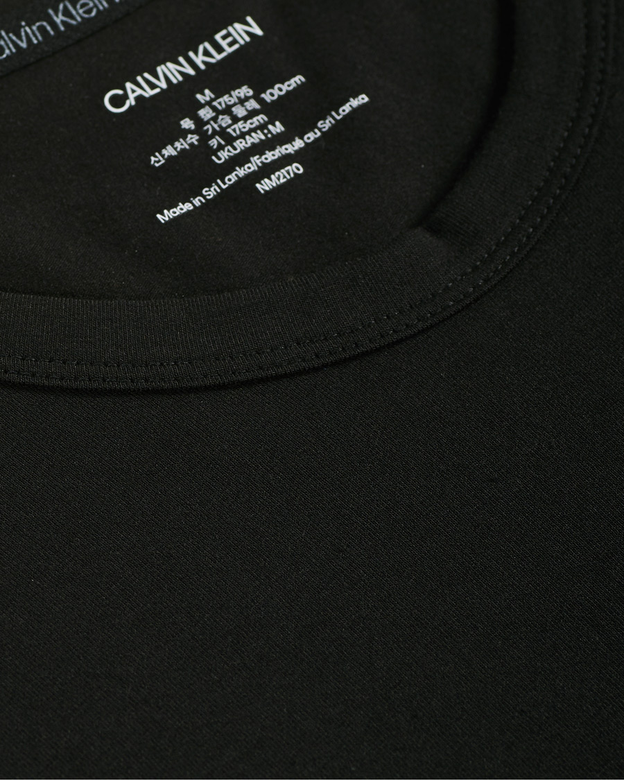 Herren | T-Shirts | Calvin Klein | Center Logo Crew Neck Tee Black