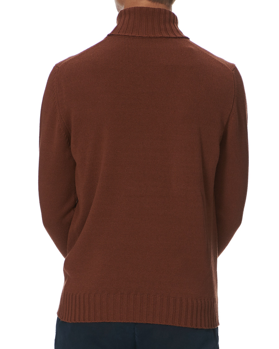 Herren | Pullover | Piacenza Cashmere | Cashmere Crew Neck Sweater Rust
