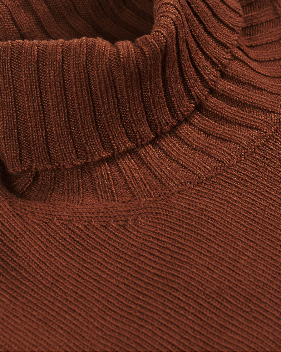 Herren | Pullover | Piacenza Cashmere | Cashmere Crew Neck Sweater Rust