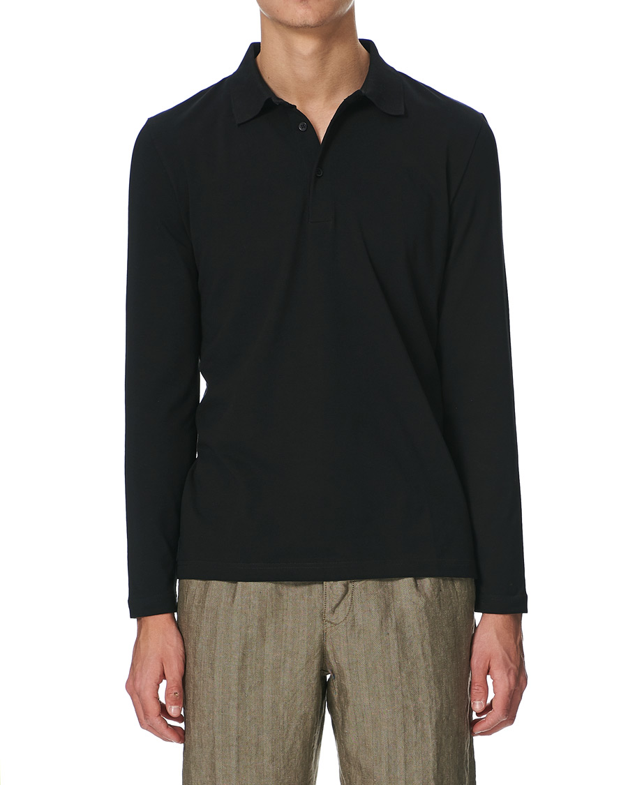 Herren | Pullover | Filippa K | Luke Lycra Poloshirt Black