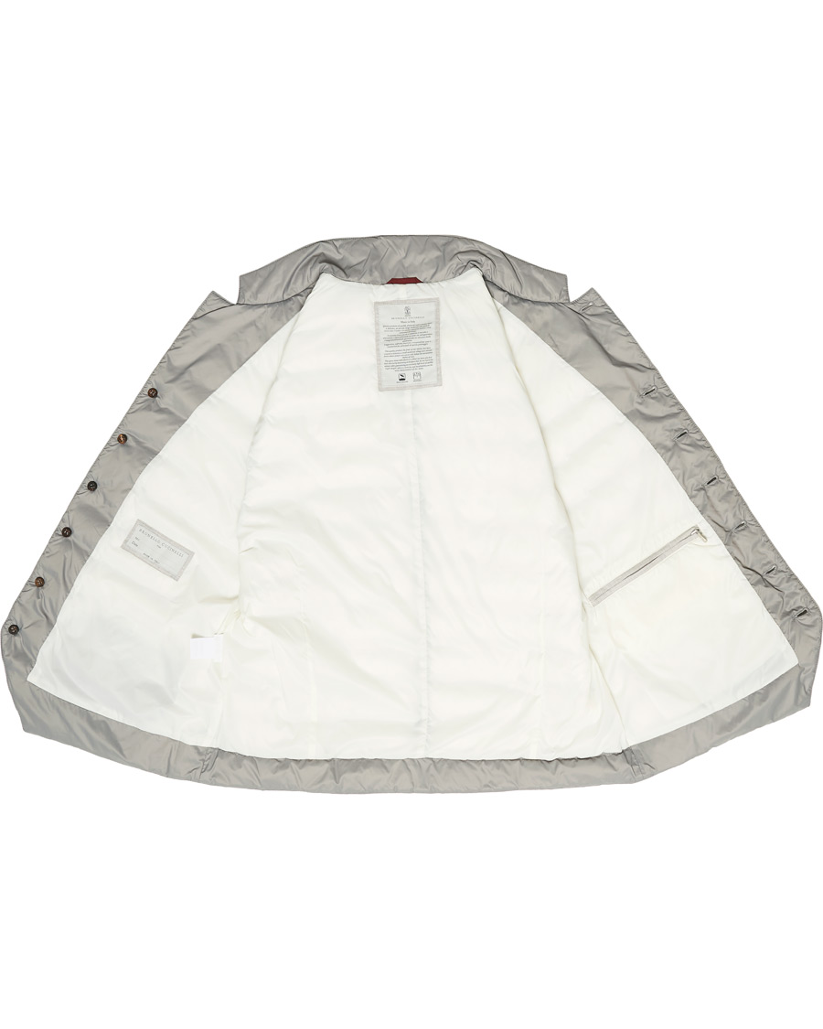 Herren | Jacken | Brunello Cucinelli | Nylon Lightweight Down Gilet Light Grey
