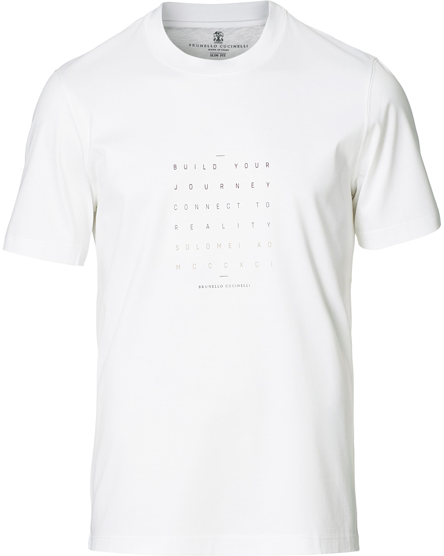 Herren | T-Shirts | Brunello Cucinelli | Journey Short Sleeve T-Shirt White
