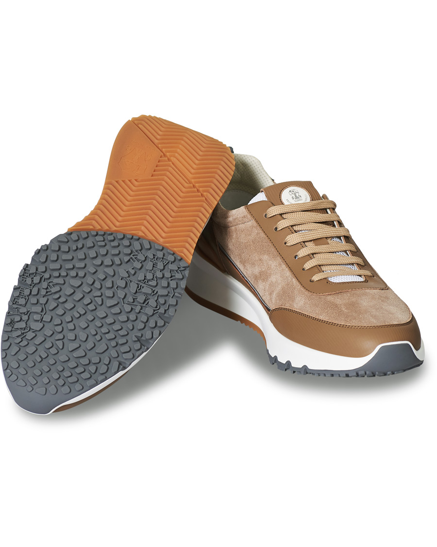 Herren | Brunello Cucinelli Running Sneaker Beige Suede | Brunello Cucinelli | Running Sneaker Beige Suede