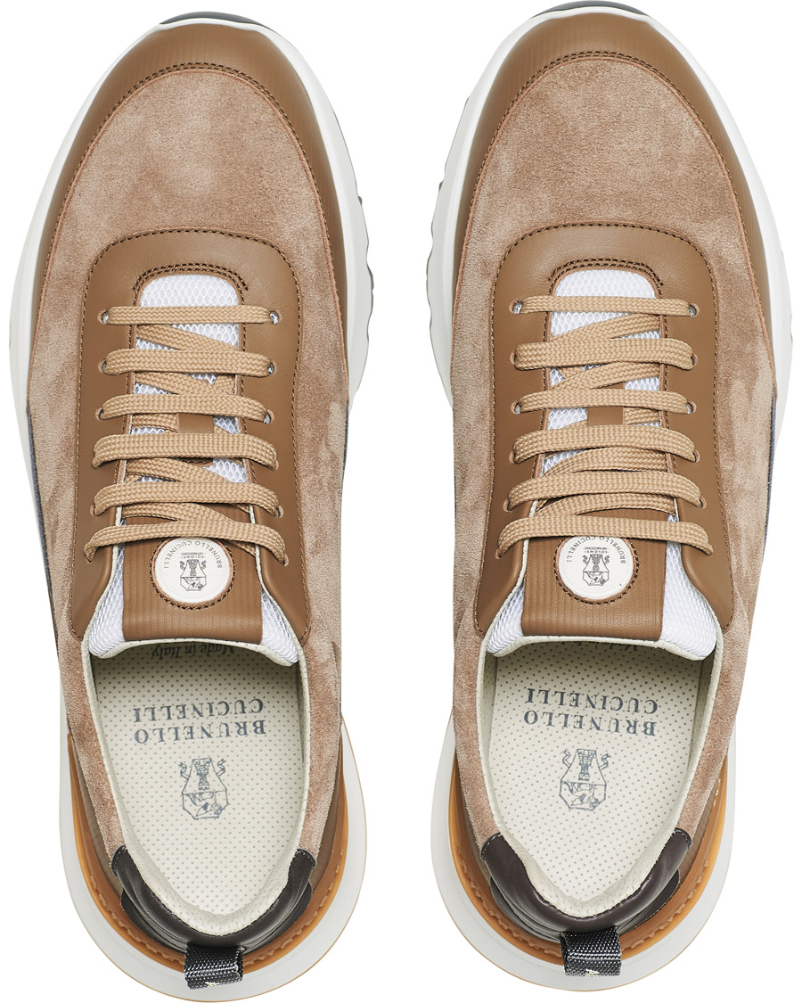 Herren | Brunello Cucinelli Running Sneaker Beige Suede | Brunello Cucinelli | Running Sneaker Beige Suede