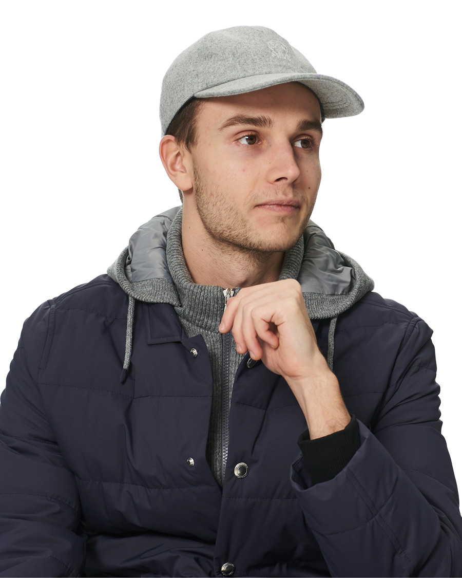 Herren | Brunello Cucinelli Baseball Cap Light Grey | Brunello Cucinelli | Baseball Cap Light Grey