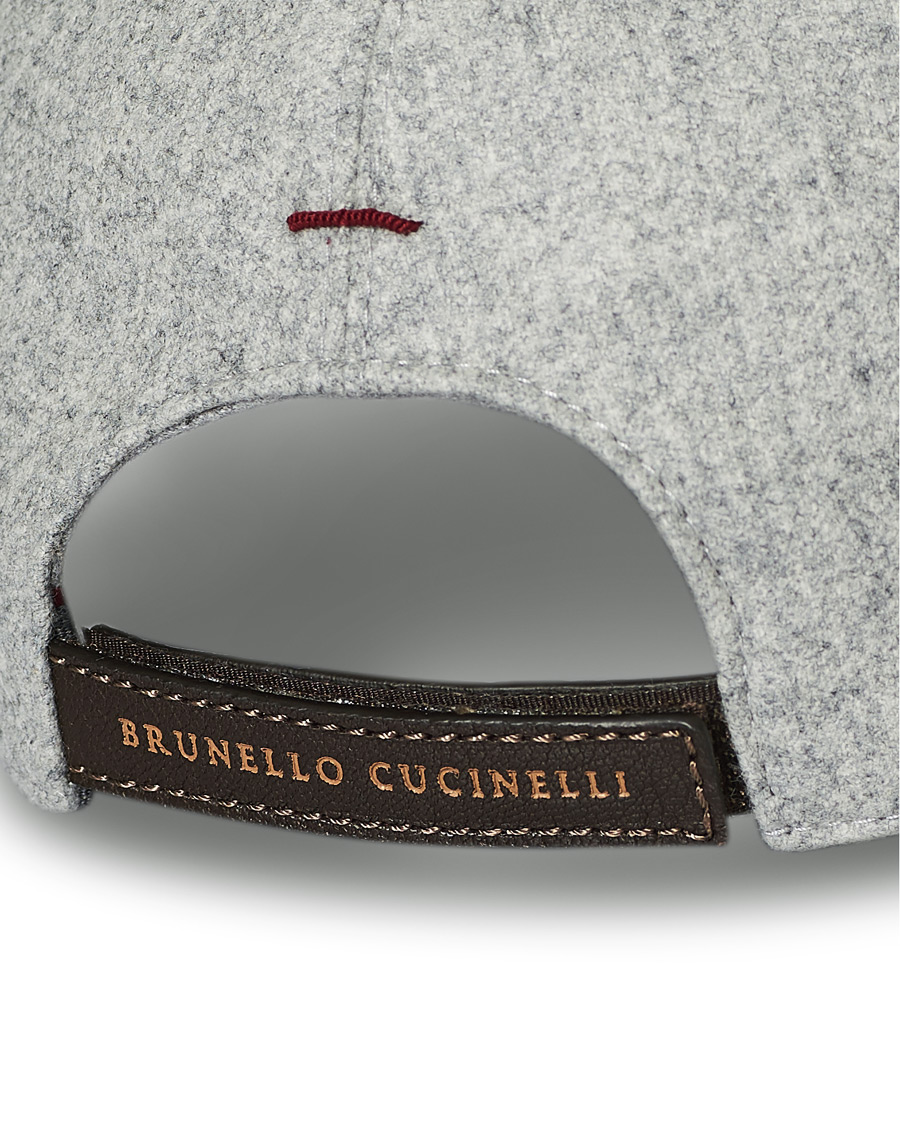 Herren | Brunello Cucinelli Baseball Cap Light Grey | Brunello Cucinelli | Baseball Cap Light Grey