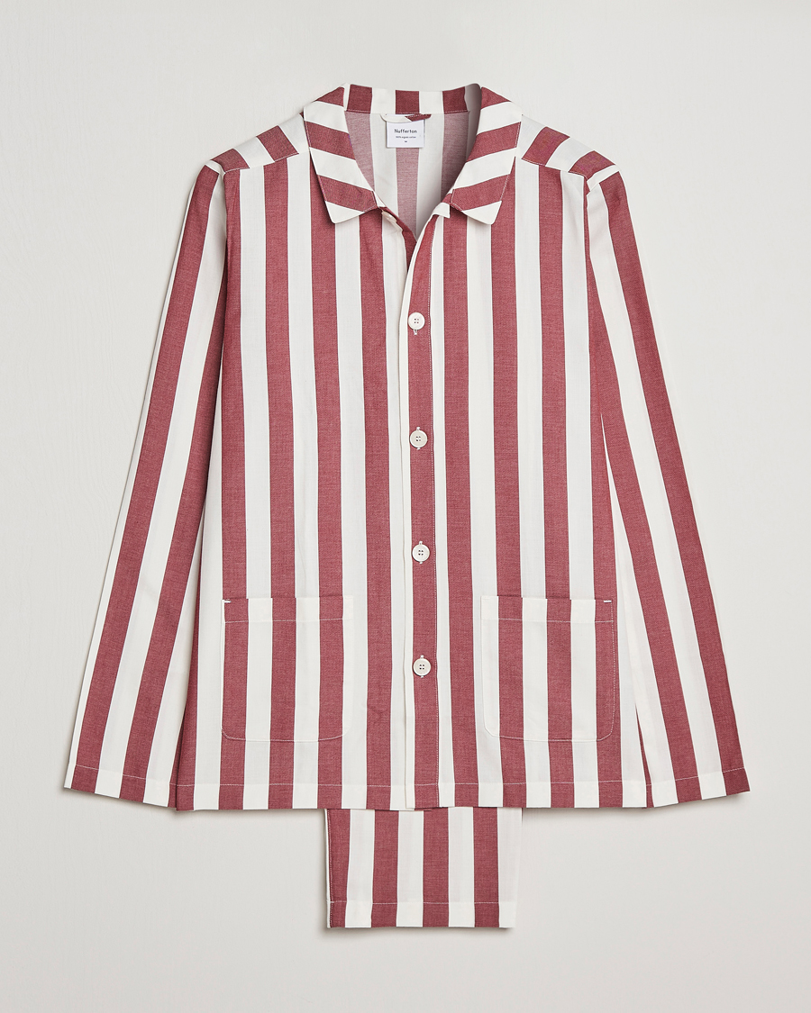 Herren | | Nufferton | Uno Striped Pyjama Set Red/White