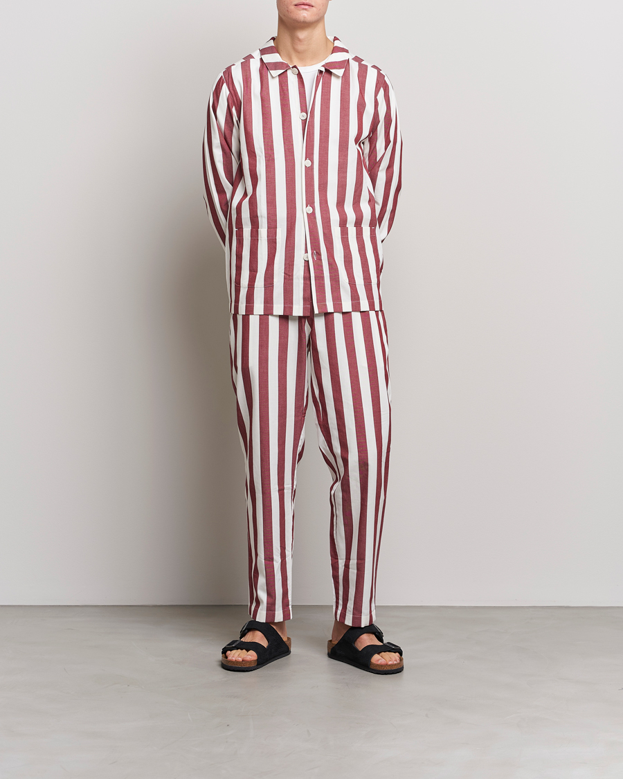 Herren | | Nufferton | Uno Striped Pyjama Set Red/White