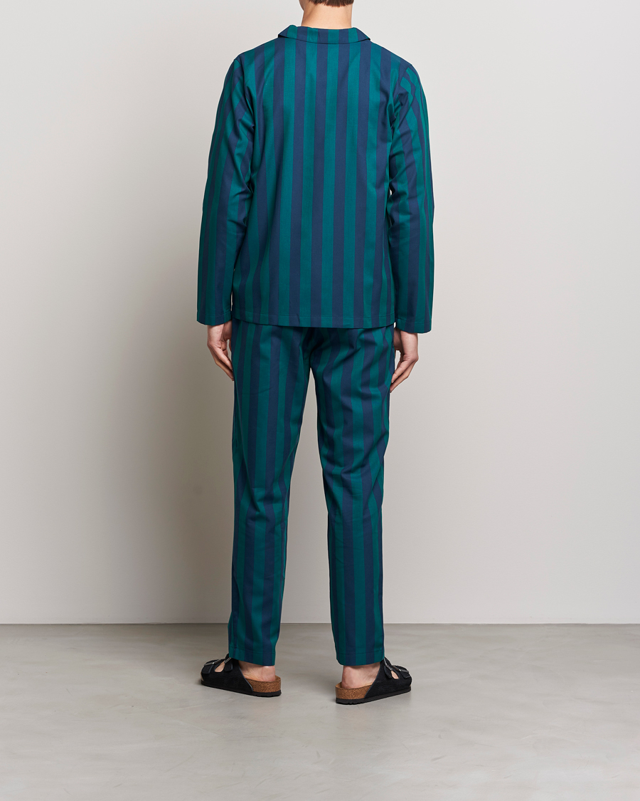 Herren | Schlafanzüge & Bademäntel | Nufferton | Uno Striped Pyjama Set Blue/Green
