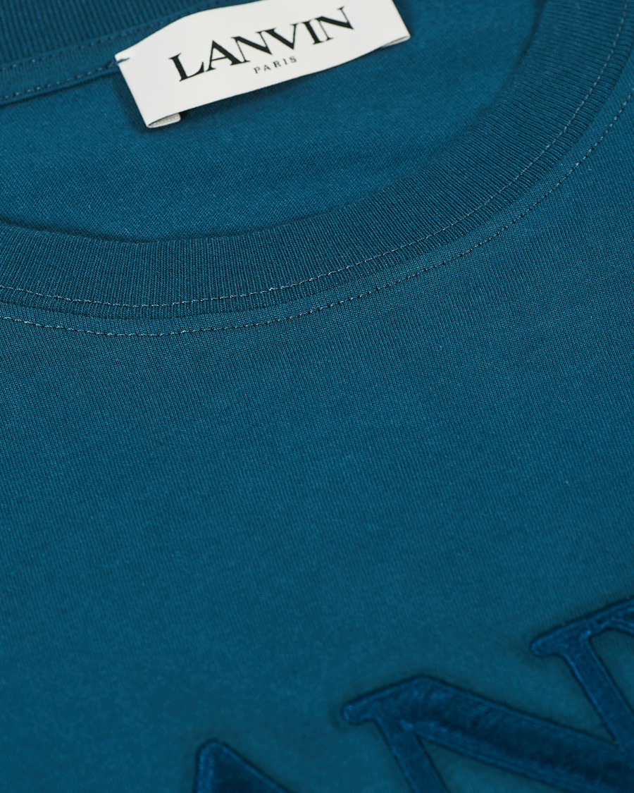 Herren | T-Shirts | Lanvin | Embroidered Logo Short Sleeve T-Shirt Slate