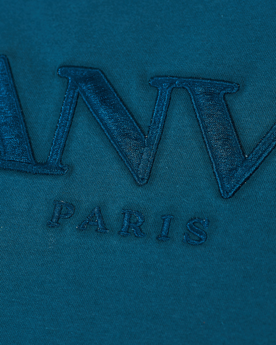 Herren | T-Shirts | Lanvin | Embroidered Logo Short Sleeve T-Shirt Slate