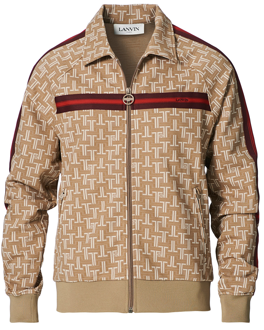 Herren | Pullover | Lanvin | Monogram Track Sweater Tan