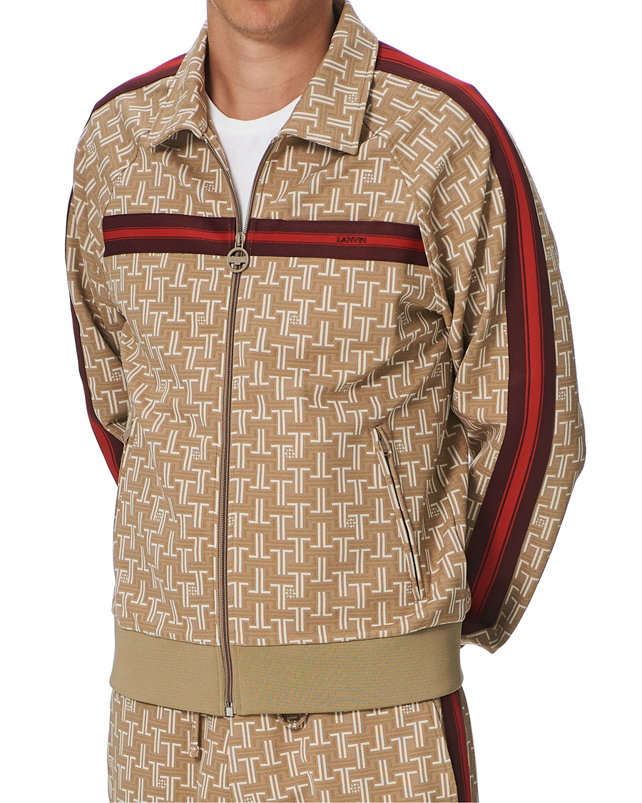Herren | Pullover | Lanvin | Monogram Track Sweater Tan