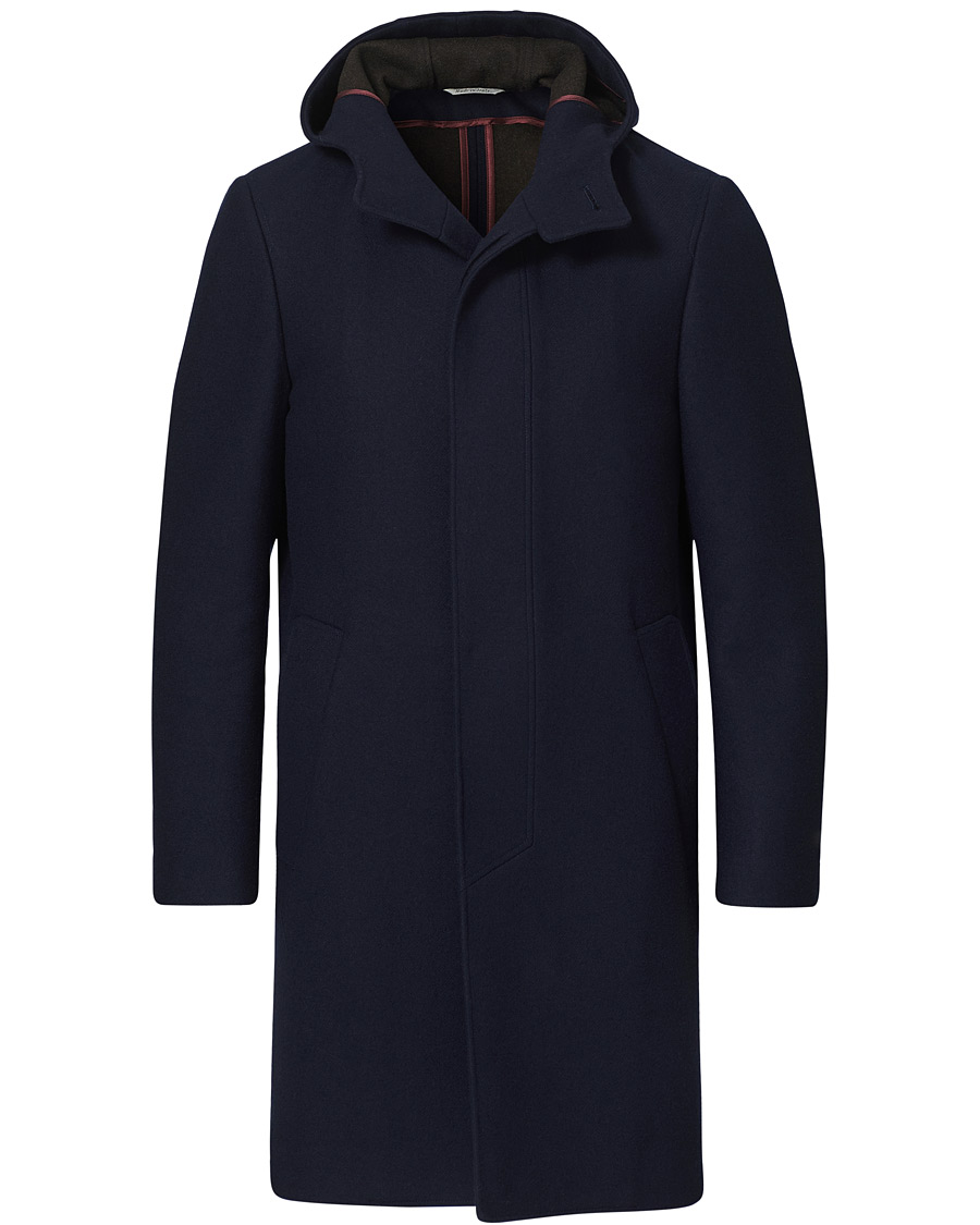 Herren | Jacken | Canali | Soft Wool Duffelcoat Navy