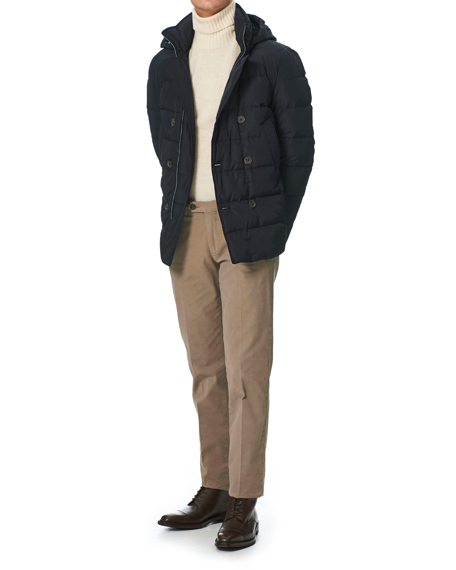 Herren | Jacken | Canali | Double Breasted Down Jacket Navy