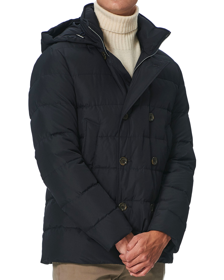 Herren | Jacken | Canali | Double Breasted Down Jacket Navy