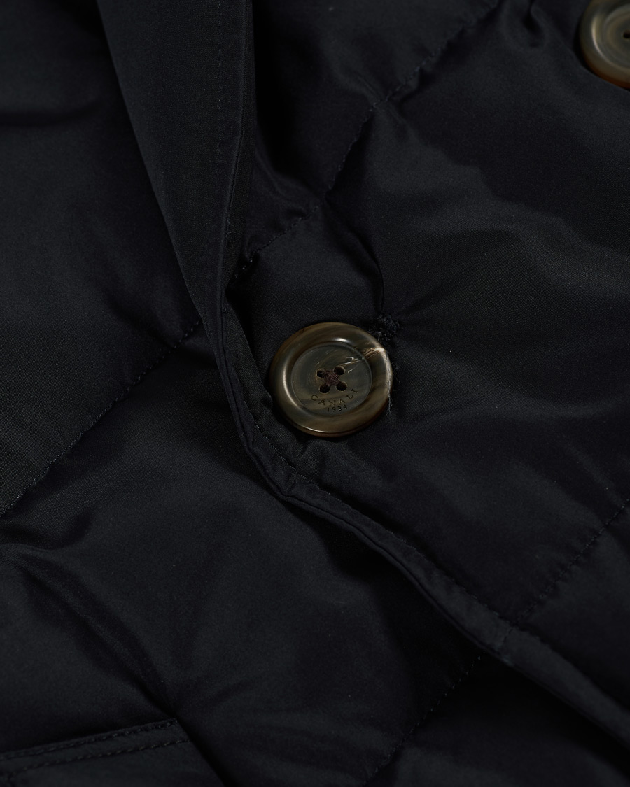 Herren | Jacken | Canali | Double Breasted Down Jacket Navy