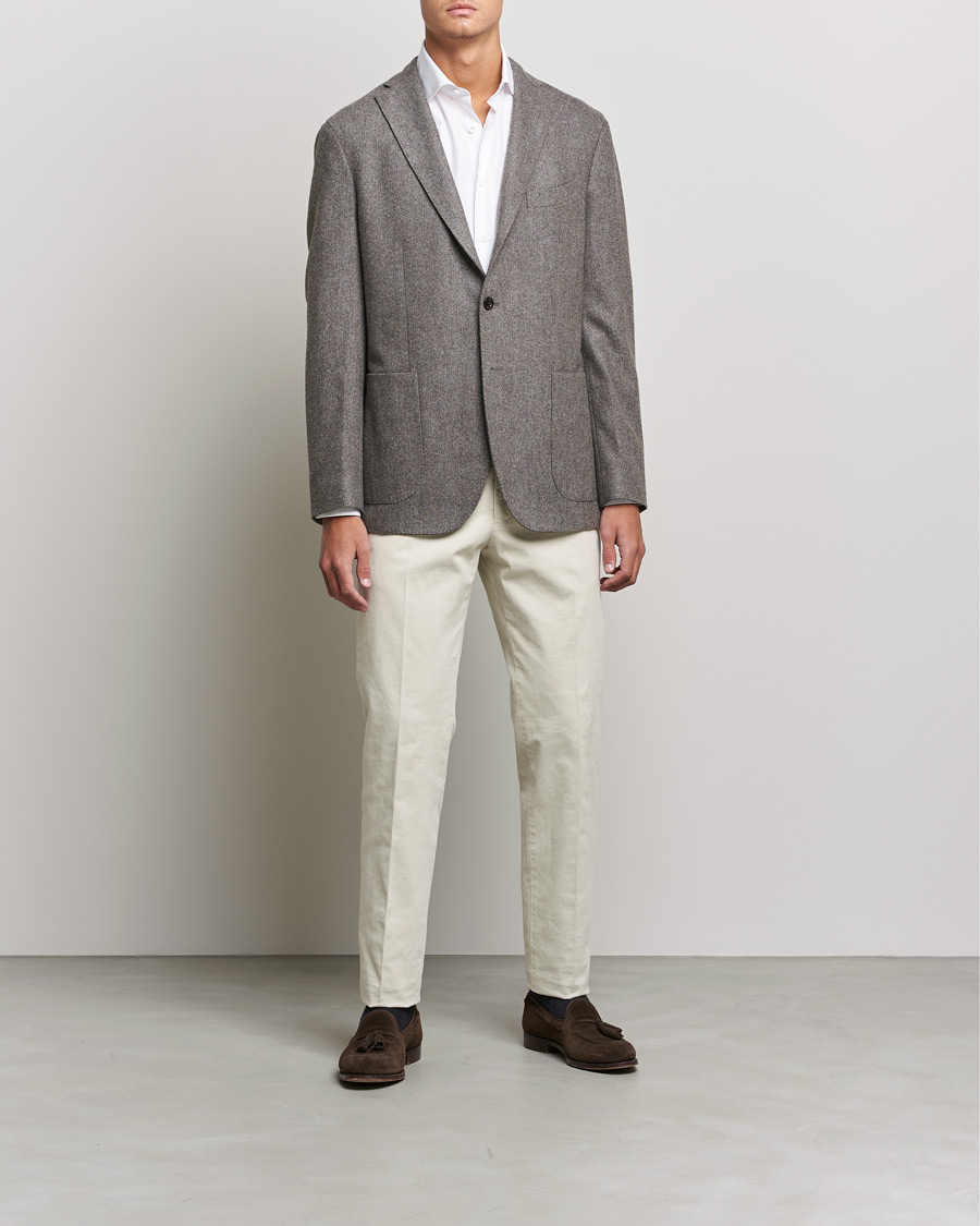 Herren | Hemden | Canali | Slim Fit Cotton Shirt White
