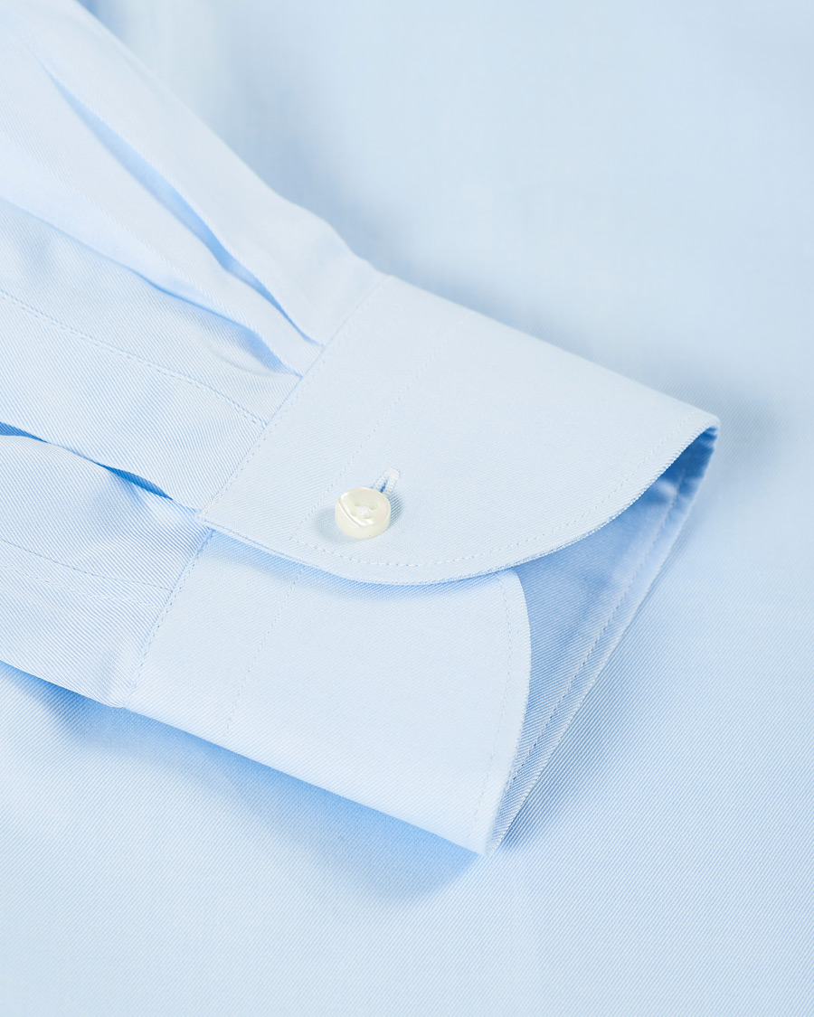 Herren | Hemden | Canali | Slim Fit Cotton Shirt Light Blue