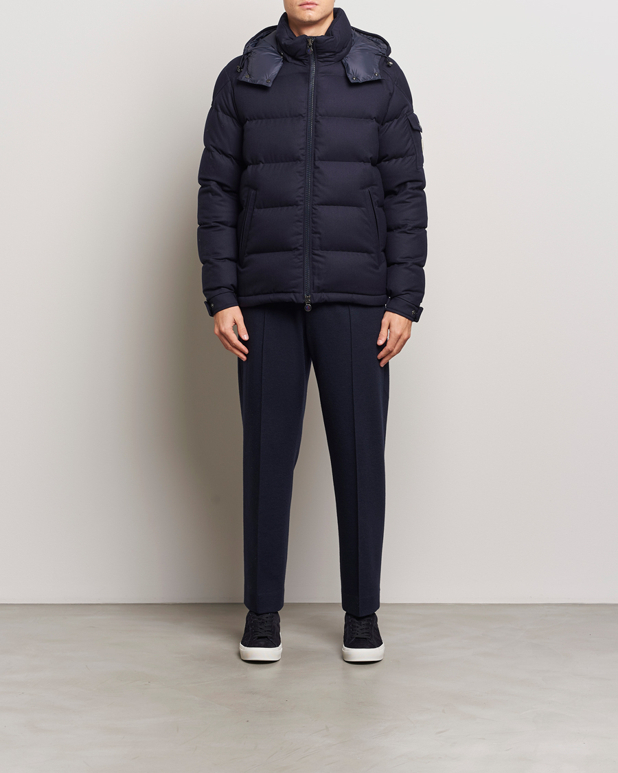 Herren | Jacken | Moncler | Montgenevre Flannel Down Jacket Navy