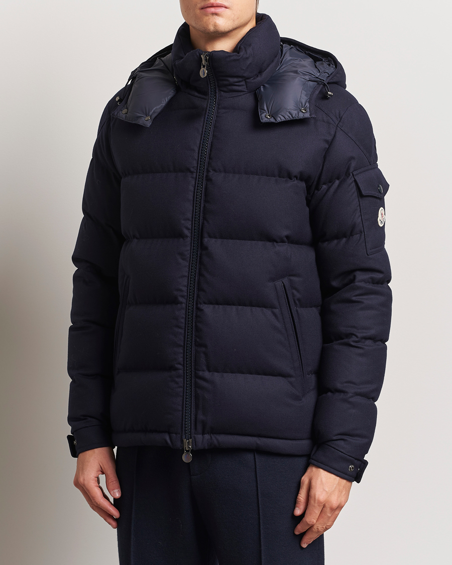 Herren |  | Moncler | Montgenevre Flannel Down Jacket Navy