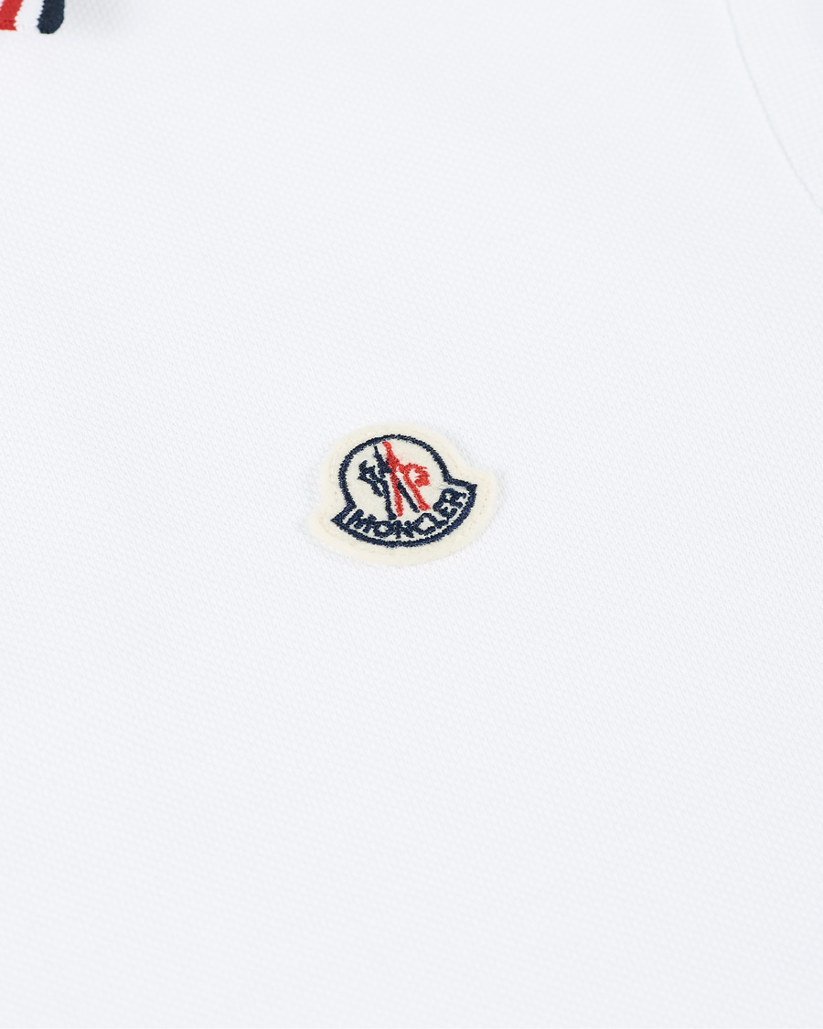 Herren | Poloshirts | Moncler | Logo Tipped Polo White