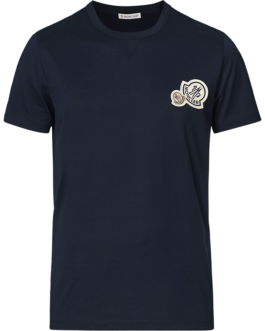 Herren | T-Shirts | Moncler | Patch Logo Tee Navy