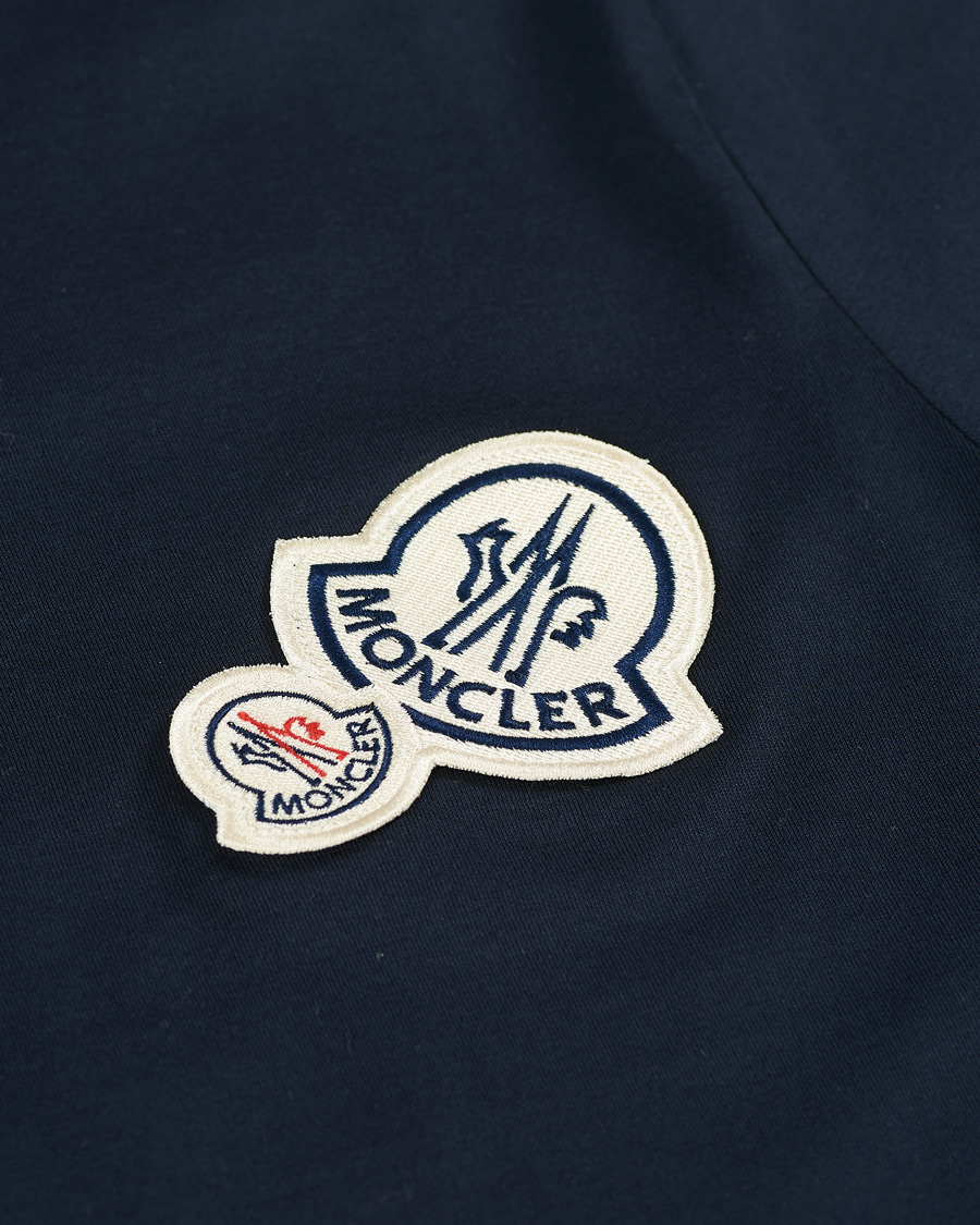 Herren | T-Shirts | Moncler | Patch Logo Tee Navy