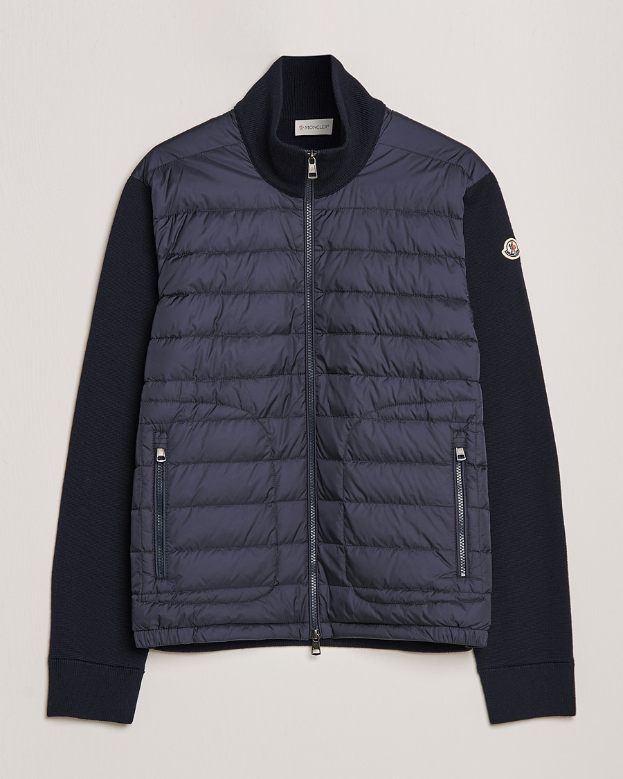 Herren | Pullover | Moncler | Hybrid Zip Sweater Navy
