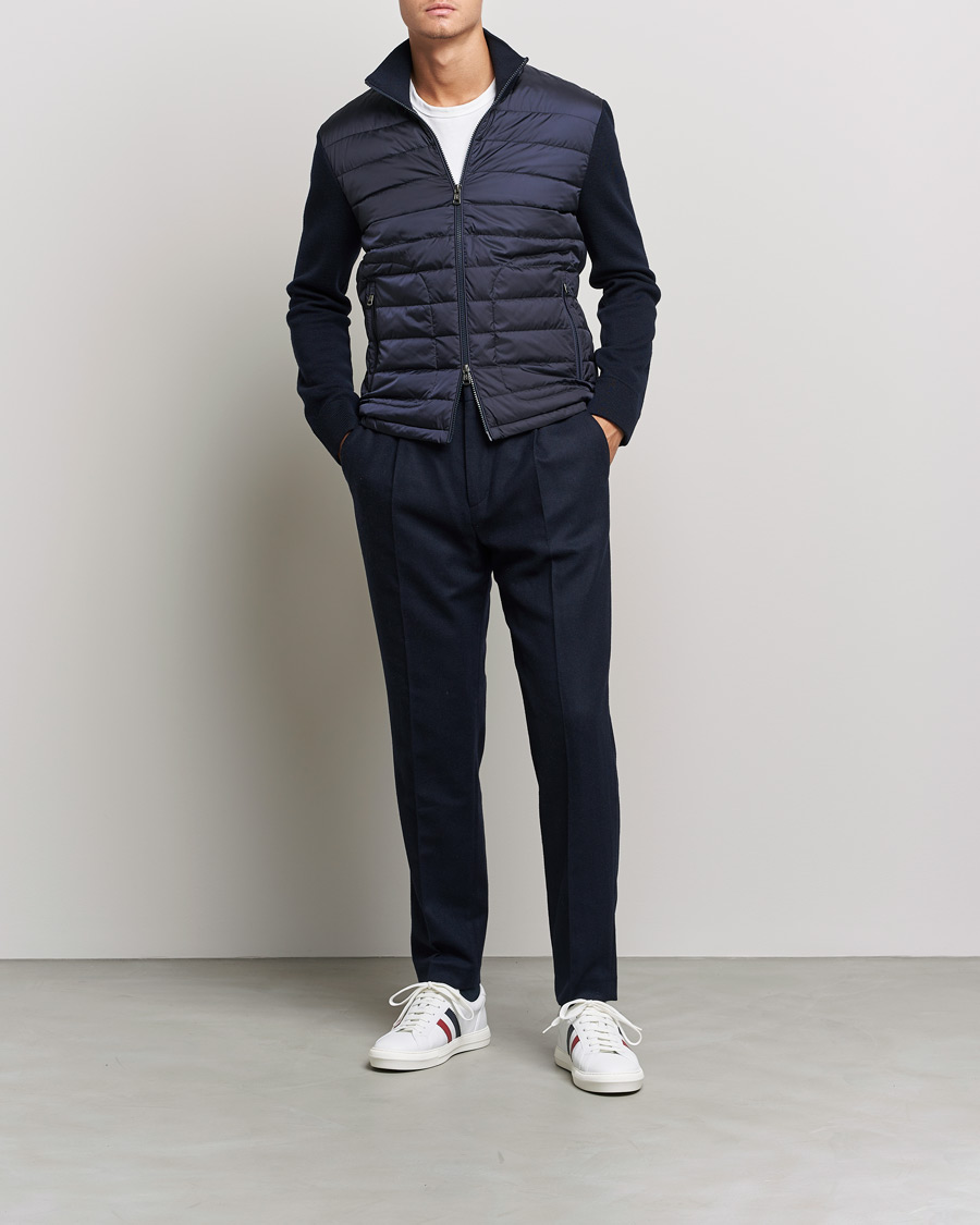 Herren | Pullover | Moncler | Hybrid Zip Sweater Navy