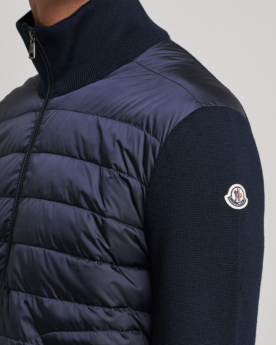 Herren | Pullover | Moncler | Hybrid Zip Sweater Navy
