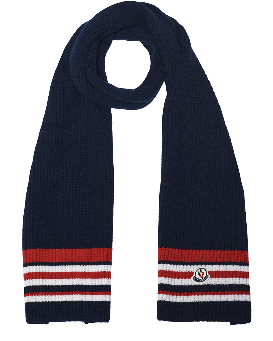 Herren | Moncler Archive Stripe Scarf Navy | Moncler | Archive Stripe Scarf Navy