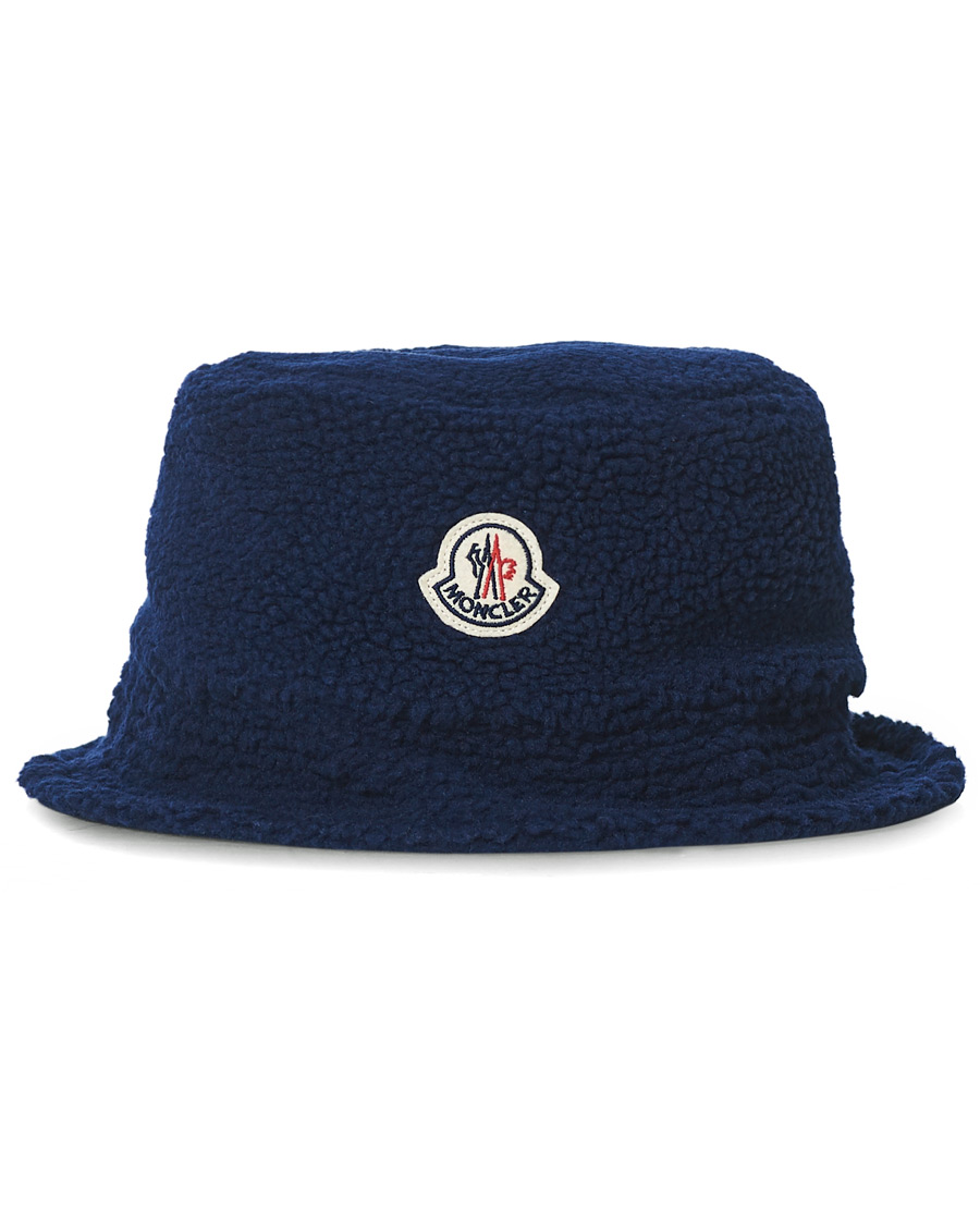 Herren | Moncler Teddy Bucket Hat Dark Blue | Moncler | Teddy Bucket Hat Dark Blue