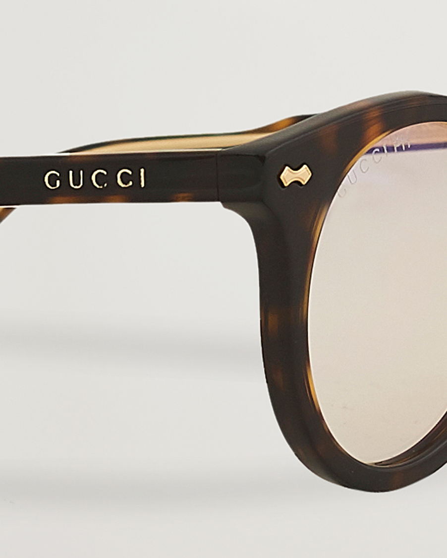 Herren | Runde Sonnenbrillen | Gucci | GG0736S Photochromic Sunglasses Shiny Dark Havana