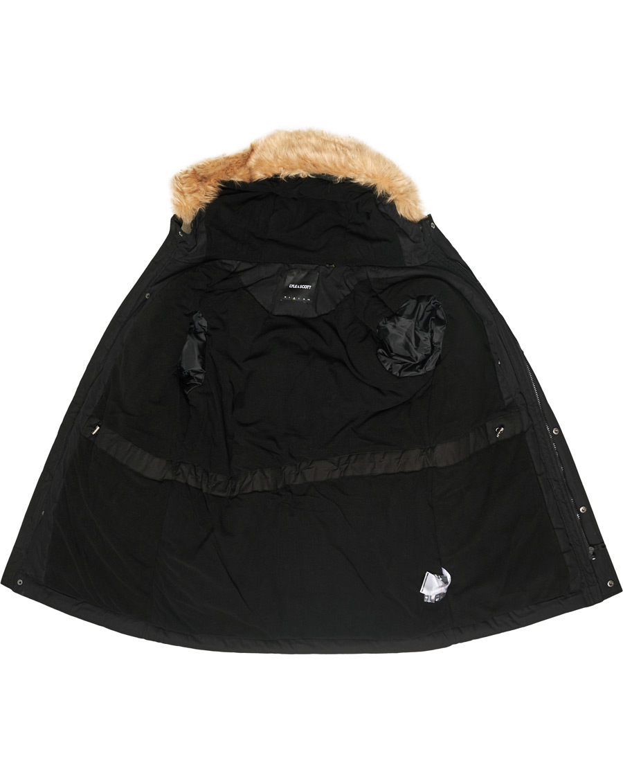Herren | Jacken | Lyle & Scott | Winter Weight Micro Fleece Parka Black