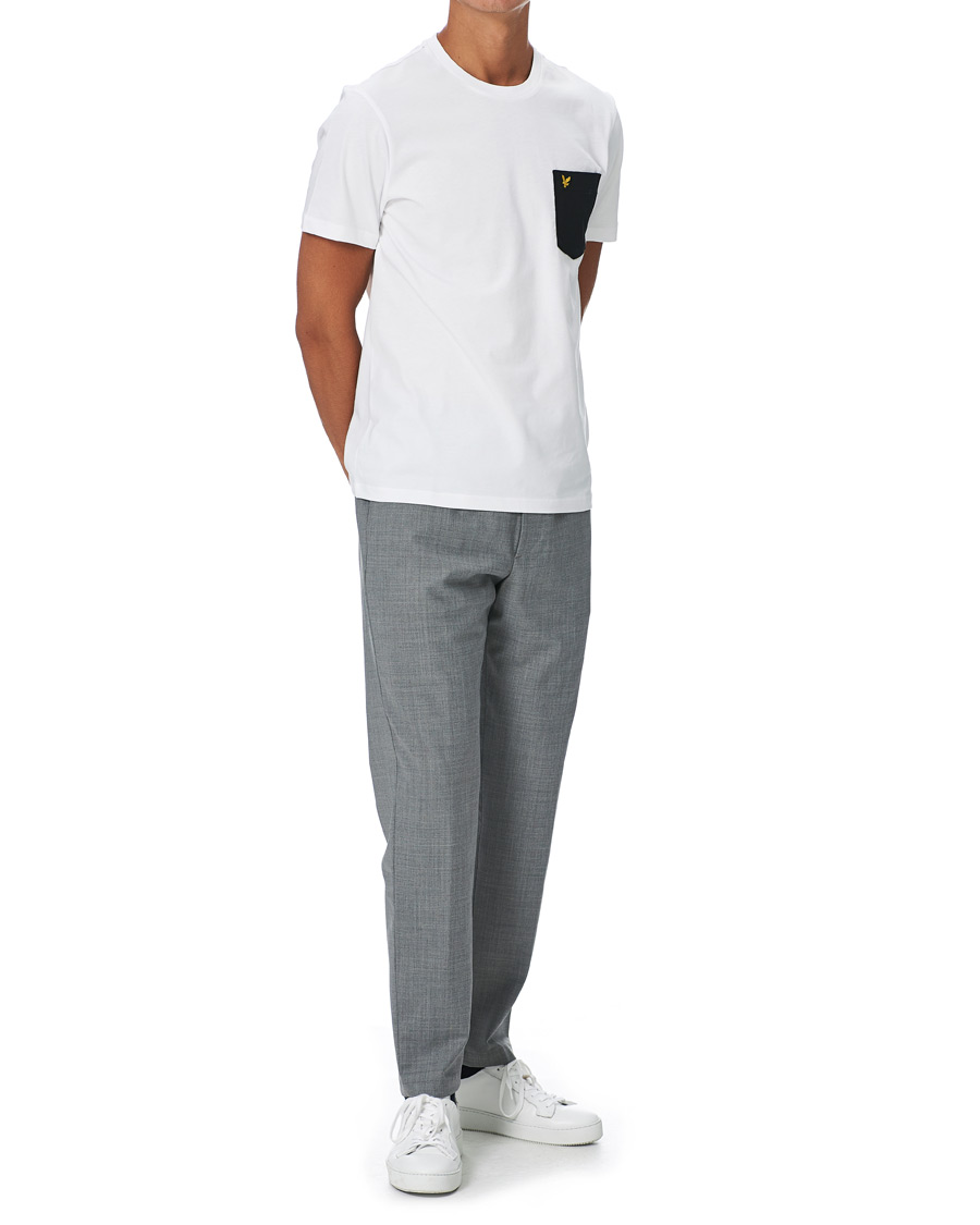 Herren | T-Shirts | Lyle & Scott | Organic Cotton Contrast Pocket Tee White/Jet Black