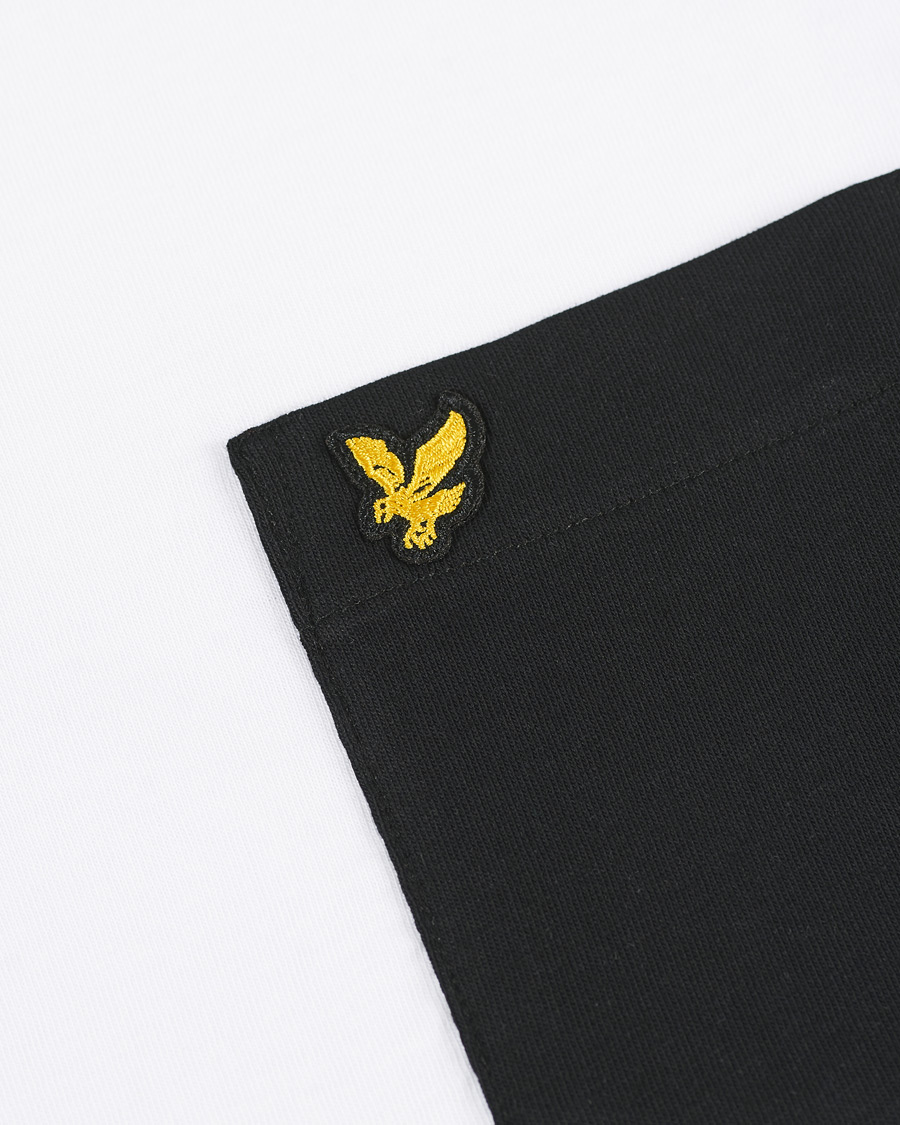 Herren | T-Shirts | Lyle & Scott | Organic Cotton Contrast Pocket Tee White/Jet Black